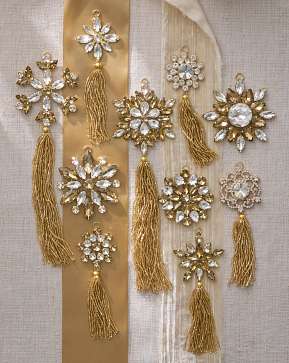 Sparkling Snowflakes Ornament Set Sparkling Snowflakes Ornament Set