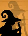 Outdoor Illuminated Bewitching Silhouette, Set of 3 by Balsam Hill Closeup 10