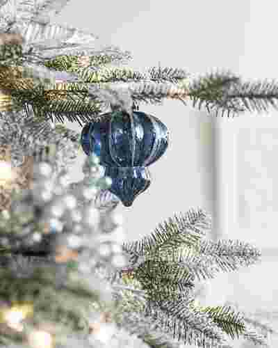 Frosted Alpine Balsam Fir Artificial Christmas Tree Balsam Hill