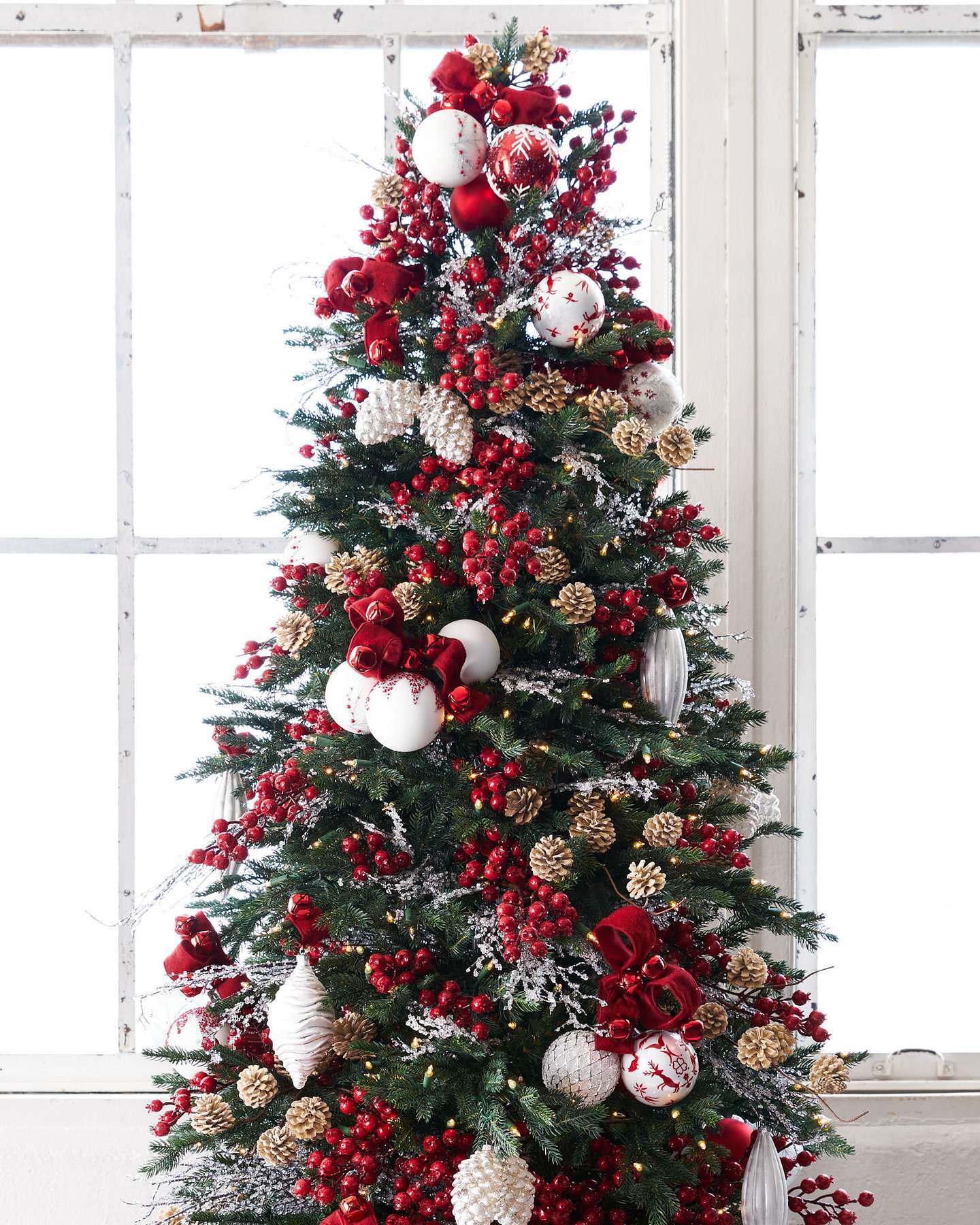 Balsam Hill Winter Pinecone Artificial Christmas Tree Picks Set of 12 Lifestyle View