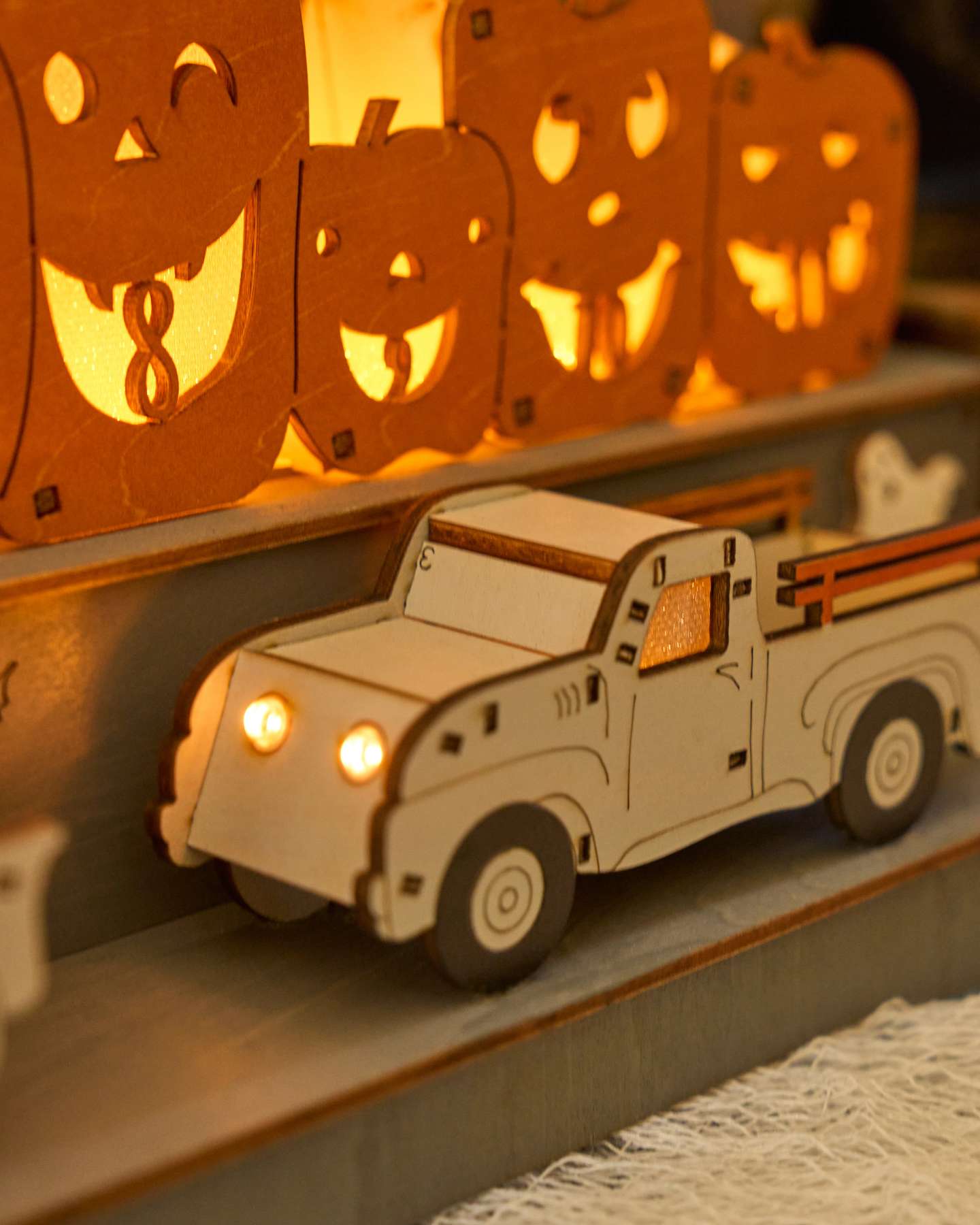 Balsam Hill Pumpkin Patch Halloween Countdown Calendar with LED Lights