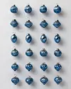 Dark Blue BH Essentials Mini Mercury Glass Ornaments by Balsam Hill