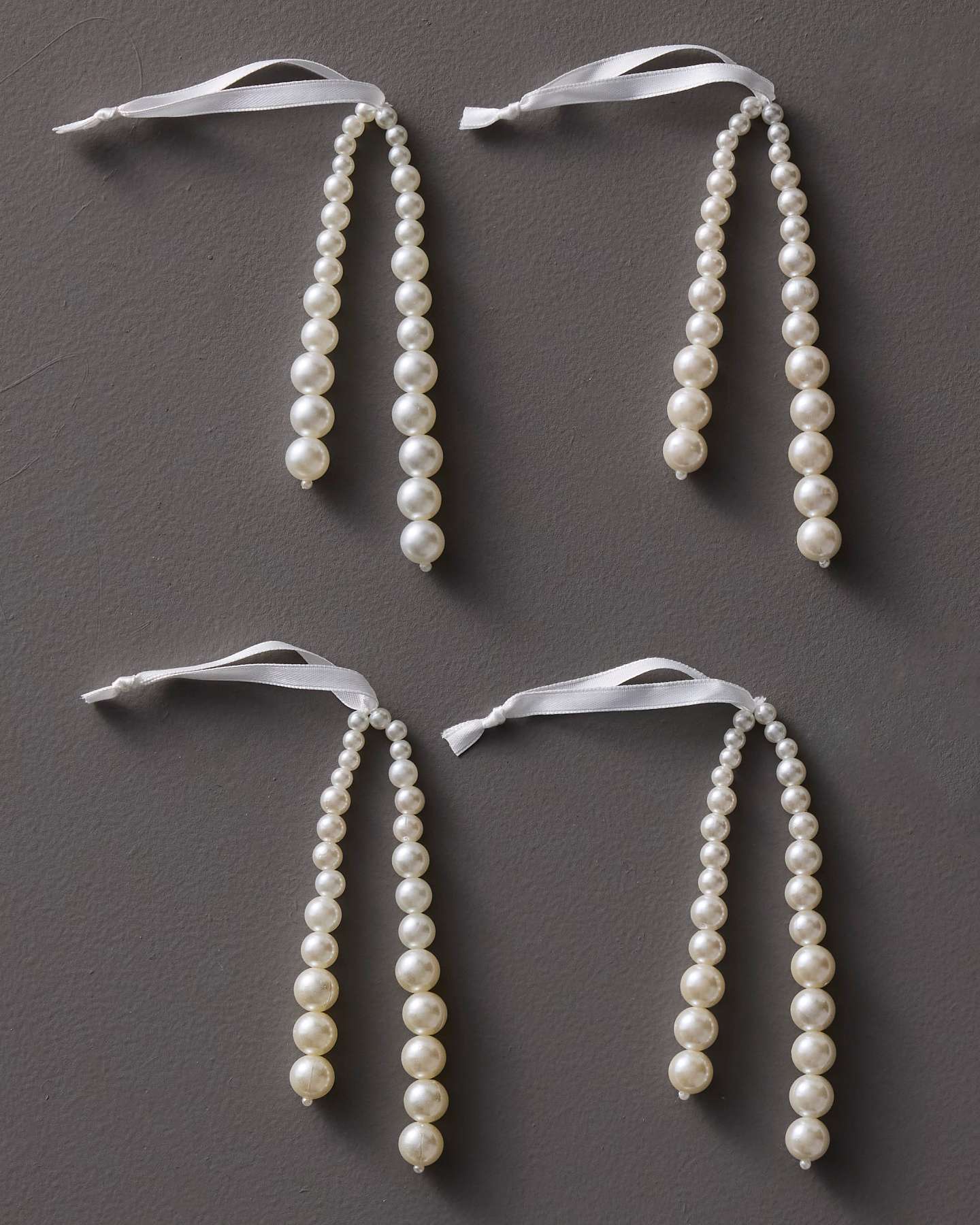 Pearl Drops Ornaments, Set of 12