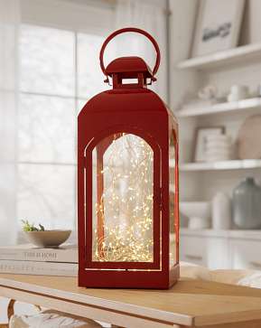Red Classic Fairy Light Lantern Red Classic Fairy Light Lantern