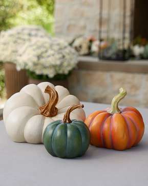 Tabletop Outdoor Heirloom Pumpkin Set Tabletop Outdoor Heirloom Pumpkin Set
