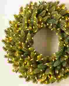 Vermont White Spruce Ultrabright Wreath by Balsam Hill SSCR