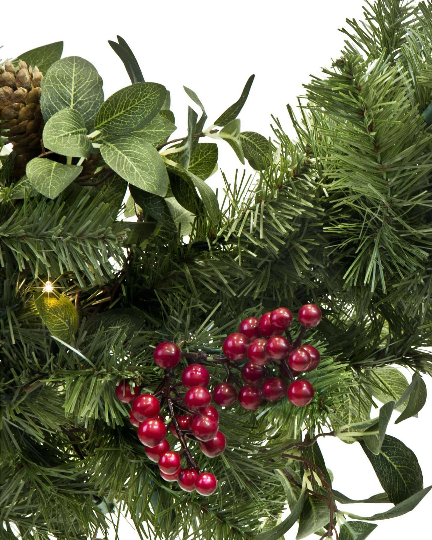 Bay Laurel with Mixed Berries Garland by Balsam Hill Closeup 20