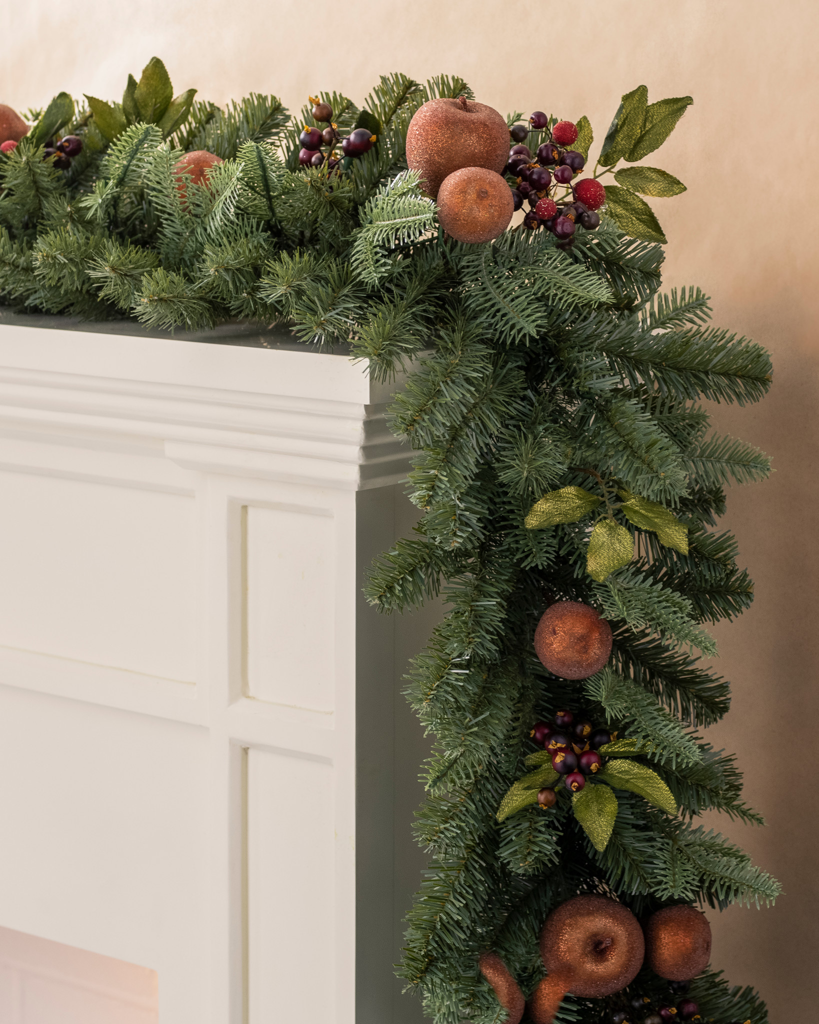 Guirlande De Noël Artificielle Pin Norfolk - 200 Cm - Effet Réaliste Real Touch - Déco Intérieur/extérieur