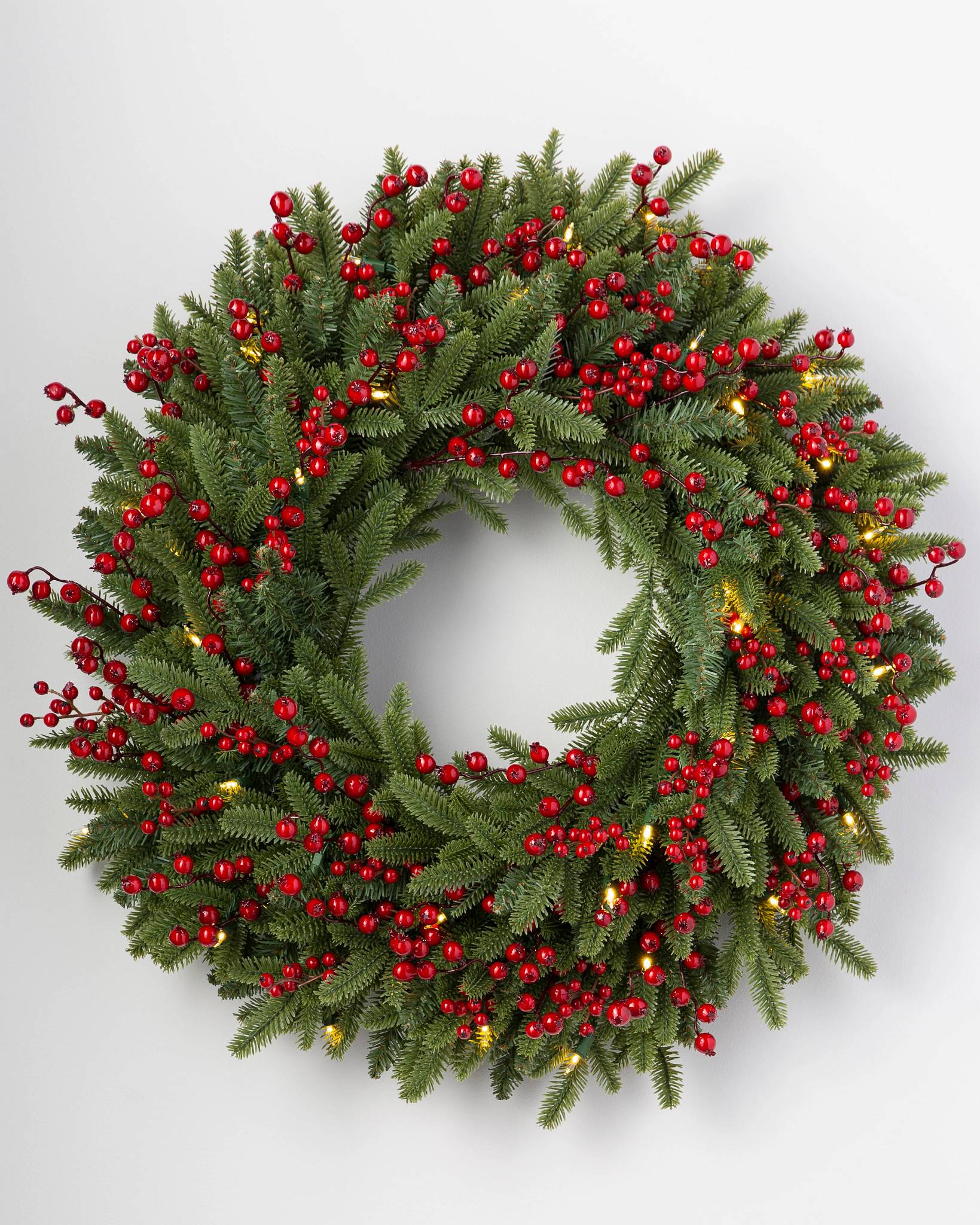 Christmas wreath fundraiser Red Berry Fraser Fir Artificial Christmas Wreaths & Garlands
