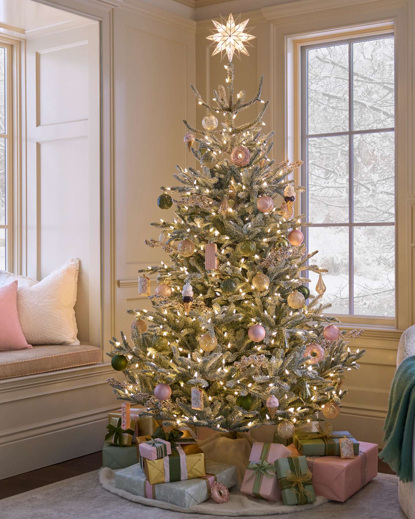 Sapin de Nordmann enneigé