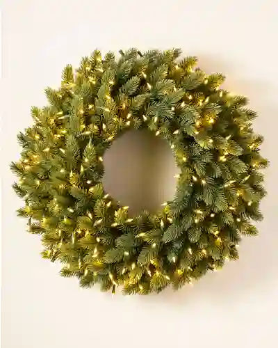 Vermont White Spruce Ultrabright Wreath by Balsam Hill SSC