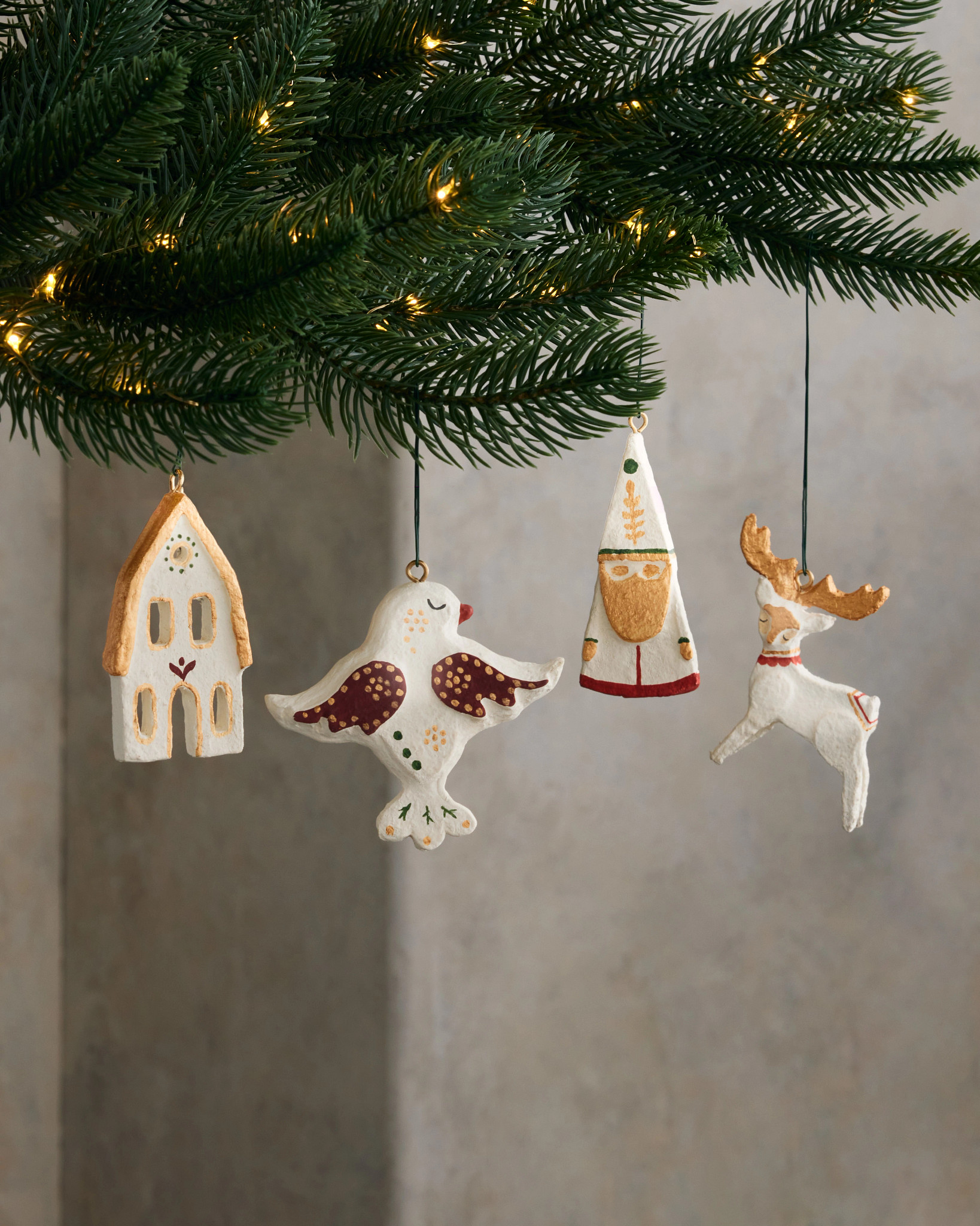 Festive Katran Holiday Icons Ornament Set