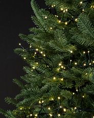 LED light string on Christmas tree