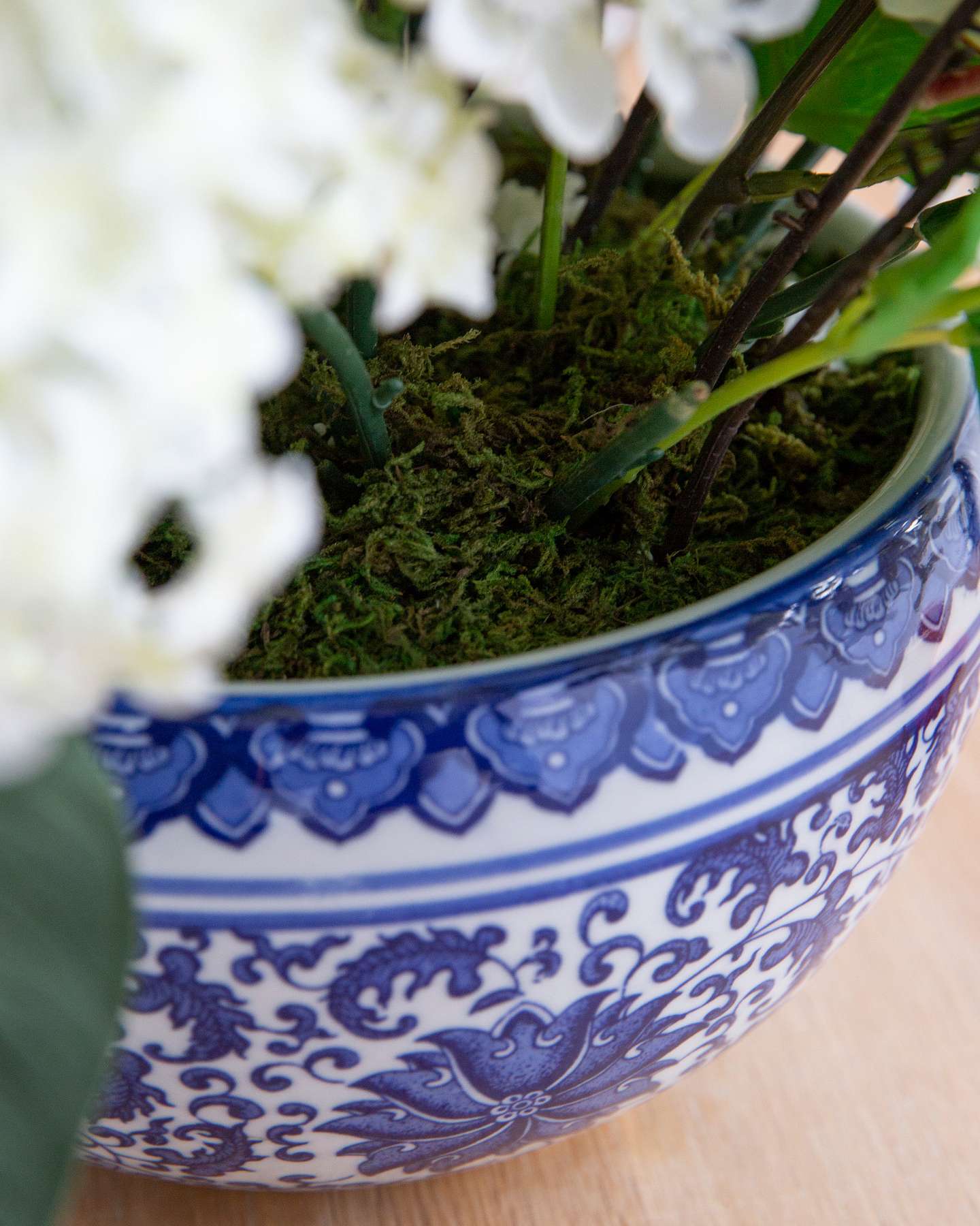 Balsam Hill Southern Charm Floral Arrangement Closeup Showcasing Delicate Blooms