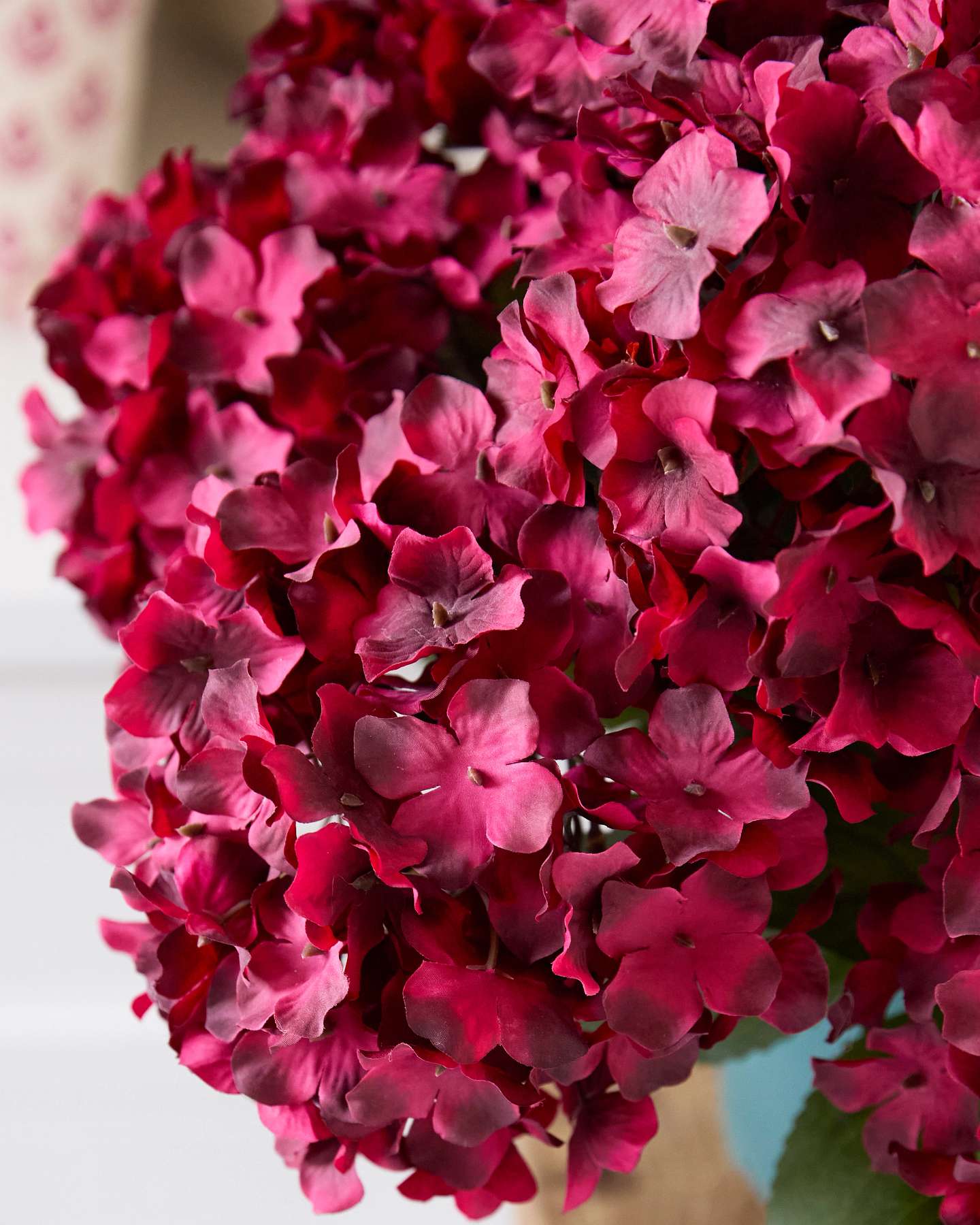 56 cm Red Festive Hydrangea Pot Fillers, 2-Pack