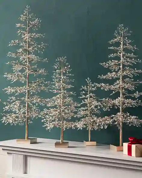 Crystal and Pearl Champagne Tree by Balsam Hill Lifestyle 10