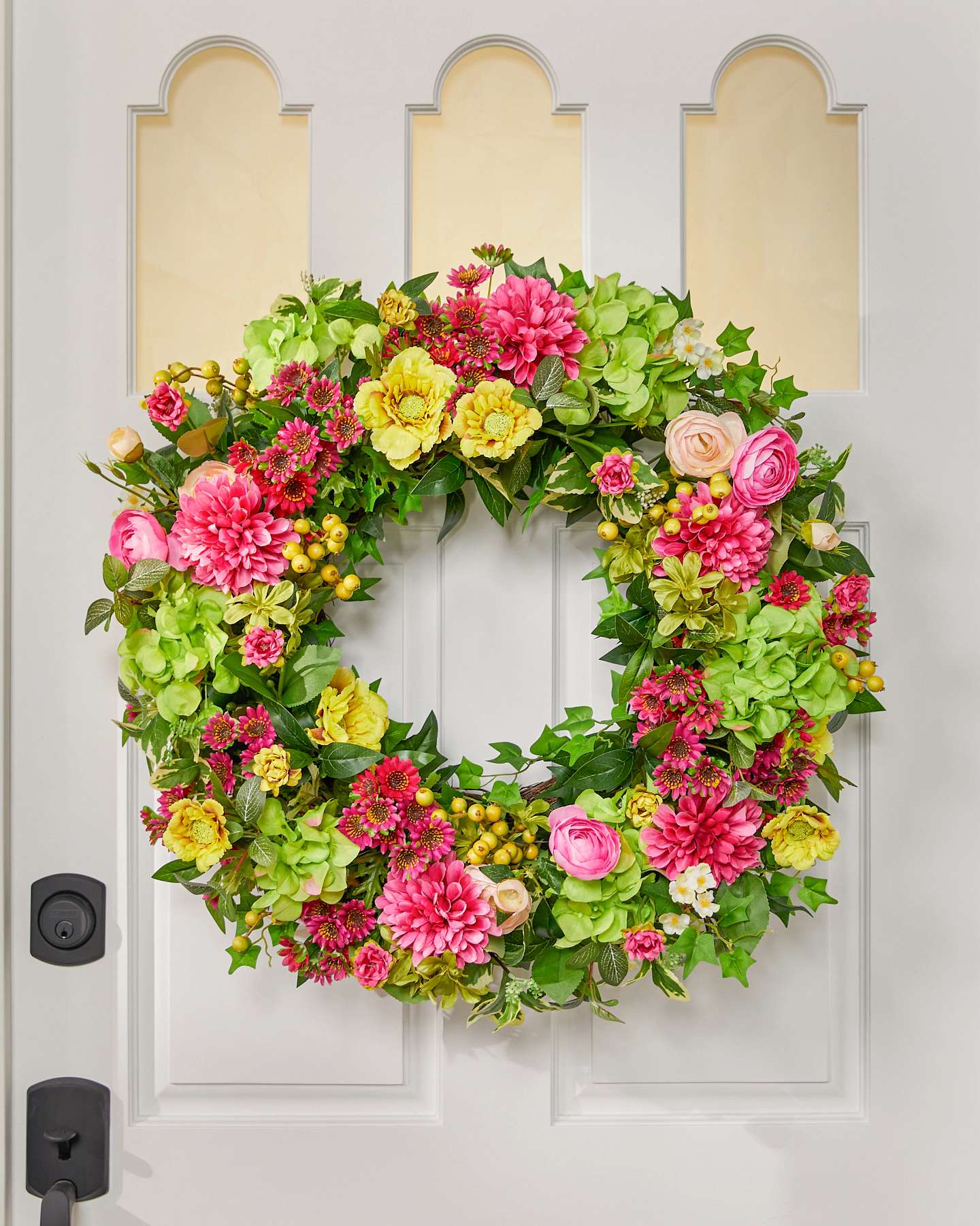 Balsam Hill Outdoor Vivid Blooms Artificial Spring Foliage in a Beautiful Outdoor Setting