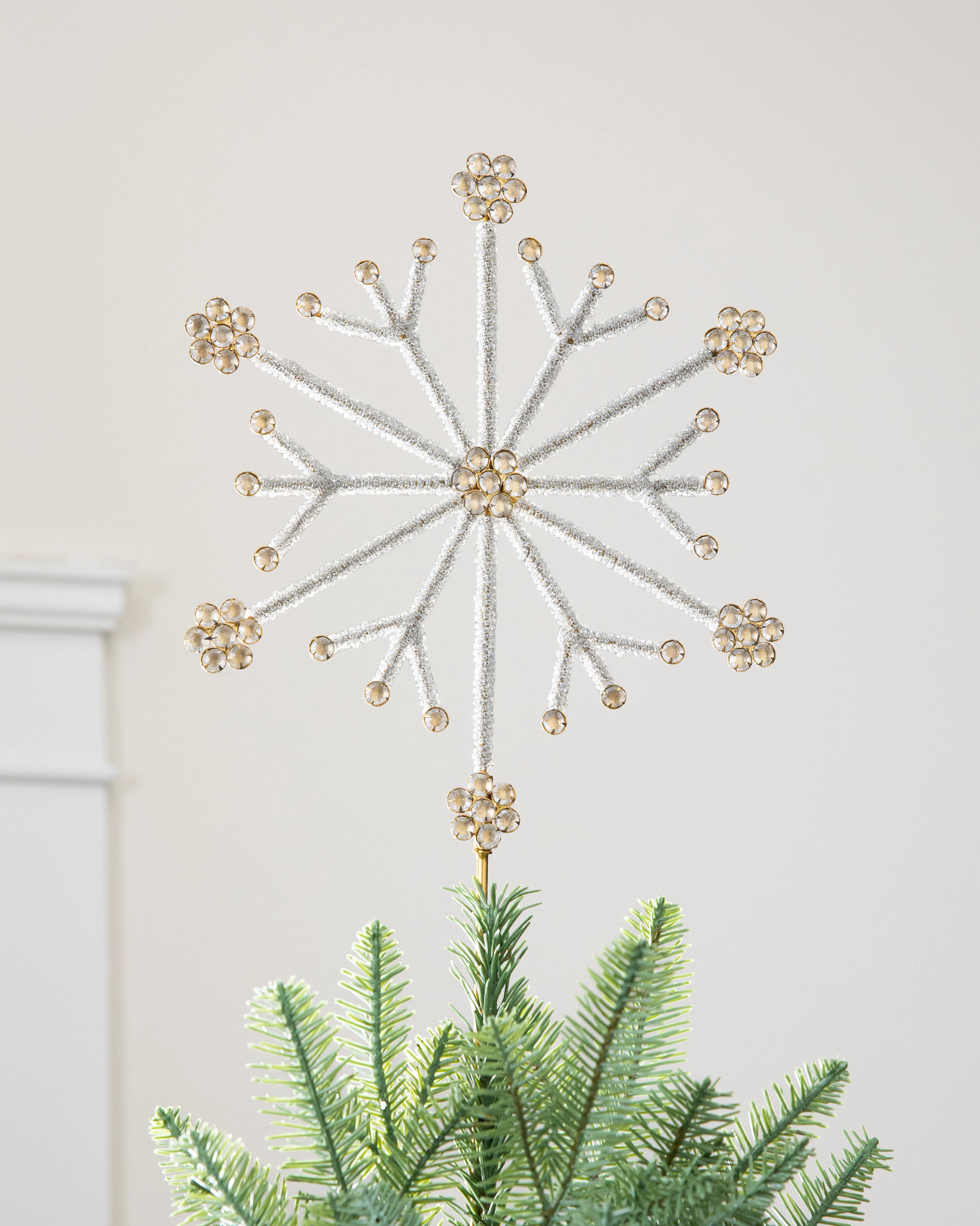 Beaded Snowflake Tree Topper