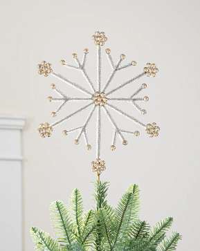 Beaded Snowflake Tree Topper Beaded Snowflake Tree Topper