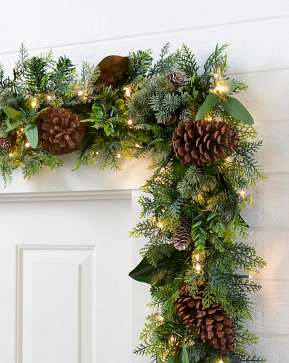 Outdoor Cedar Lodge Garland Outdoor Cedar Lodge Garland