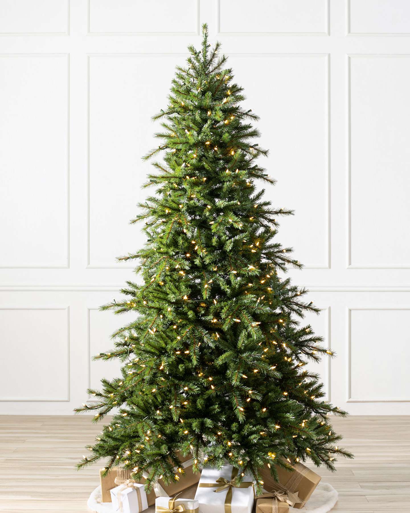 Balsam Hill Norwegian Grand Fir LED Artificial Christmas Tree Showcase
