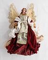 18in Holiday Grace Angel Christmas Tree Topper by Balsam Hill Closeup 20