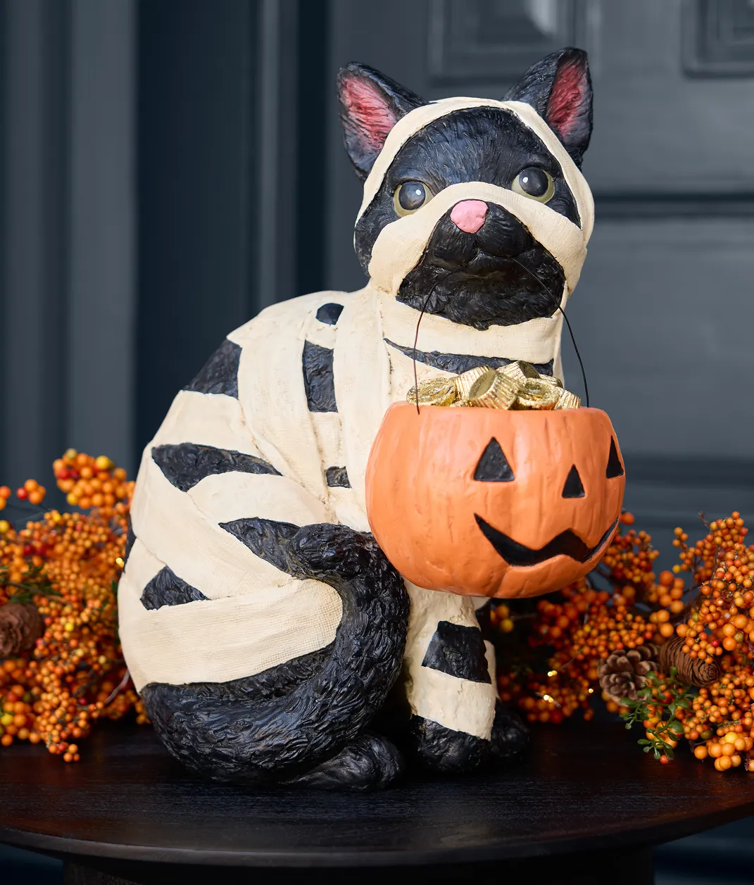 Mummy Cat Candy Bowl
