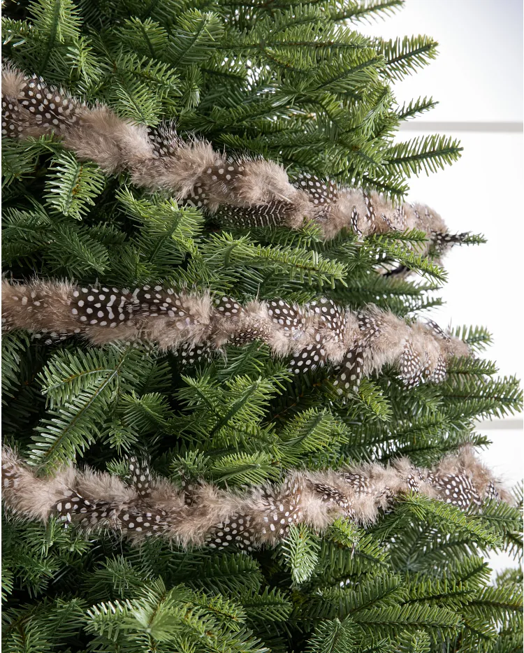 Speckled Feather Christmas Garland