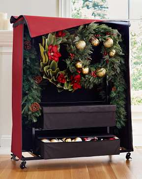 Wreath & Garland Rolling Storage Chest Wreath & Garland Rolling Storage Chest