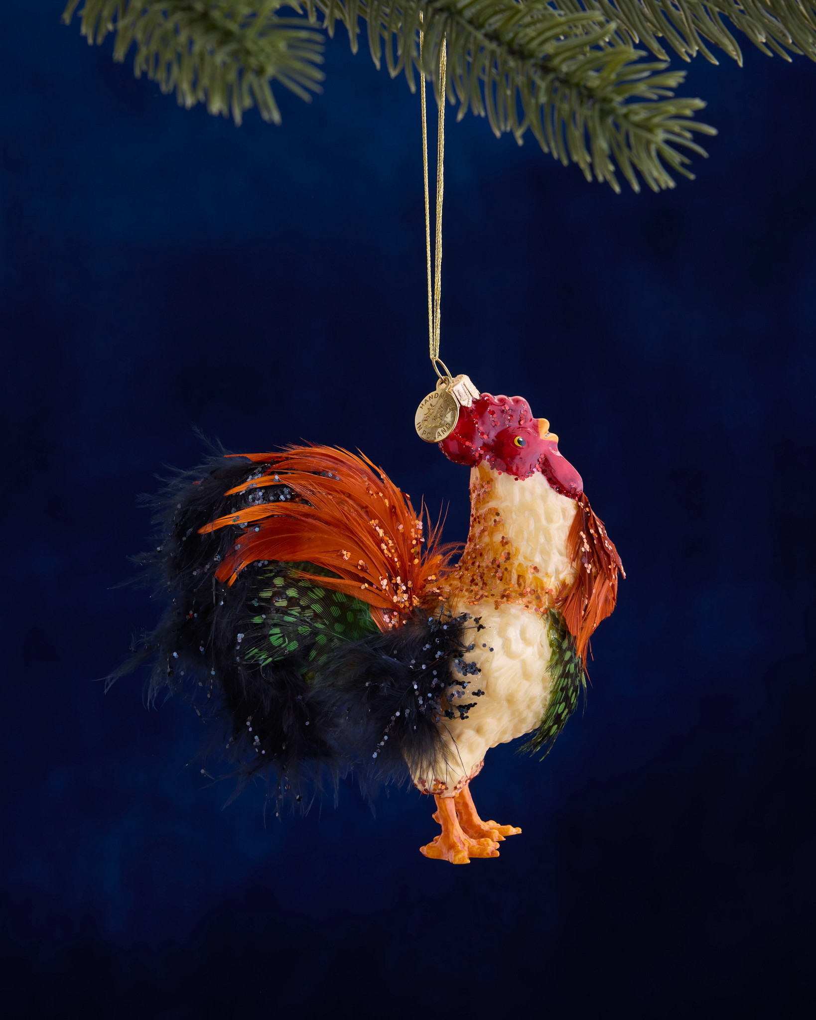 Balsam Hill Studio Moa Kāne Rooster Ornament