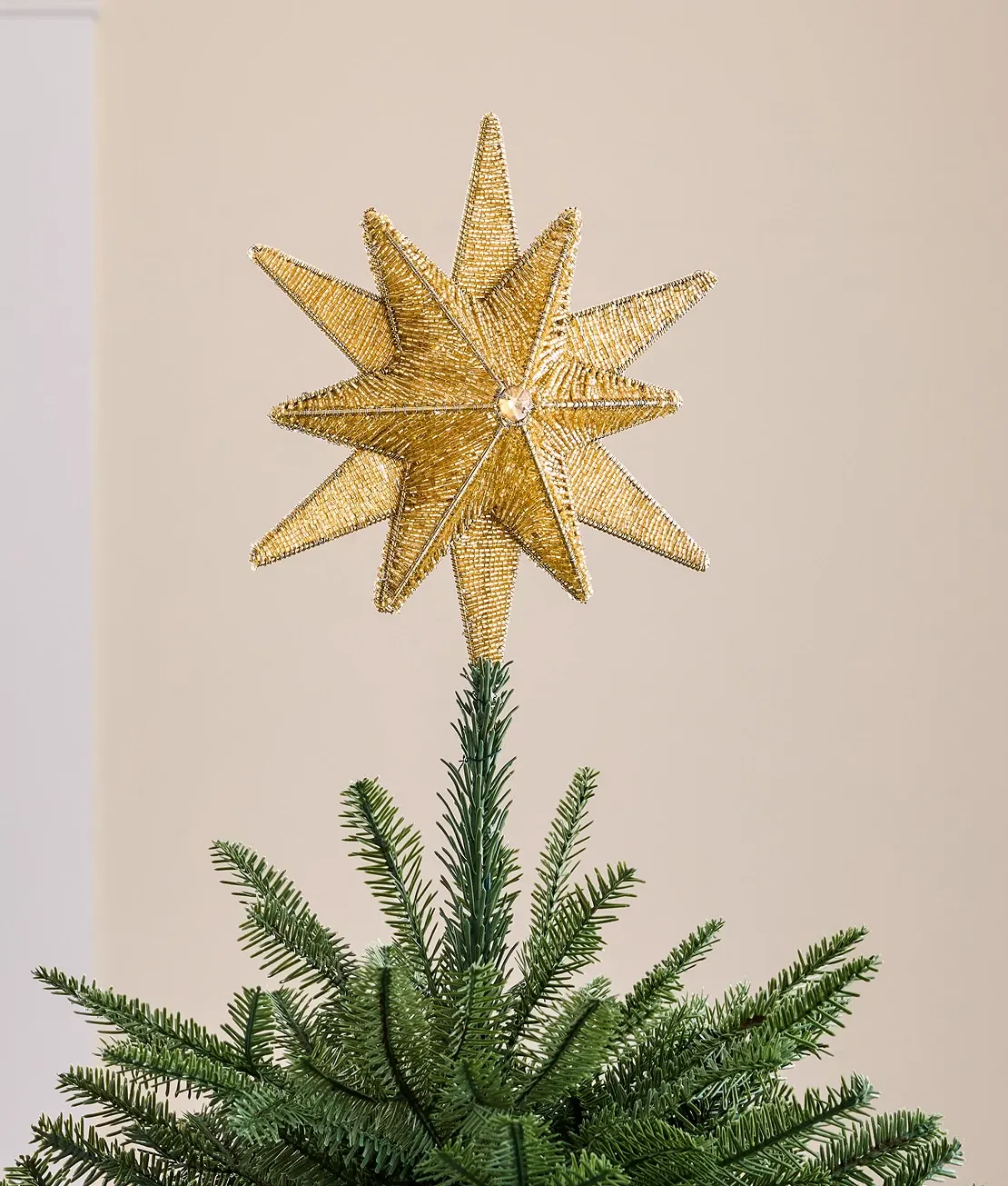 Beaded Starburst Tree Topper