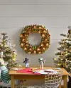 Lit Wooden Advent Wreath by Balsam Hill
