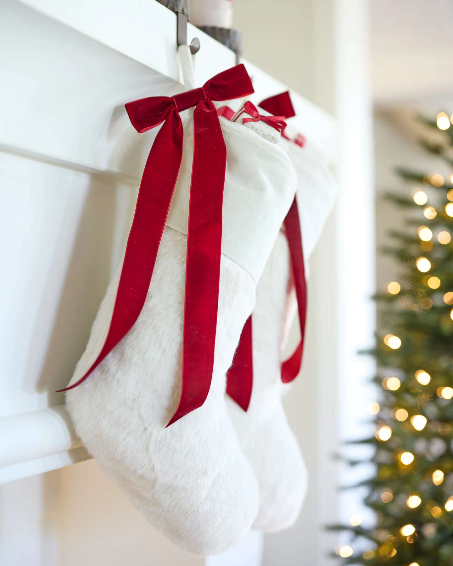 Ivory Lodge Faux Fur Stocking