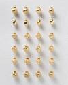 BH Essentials Gold Mini Mercury Glass Ornaments Set of 24 by Balsam Hill