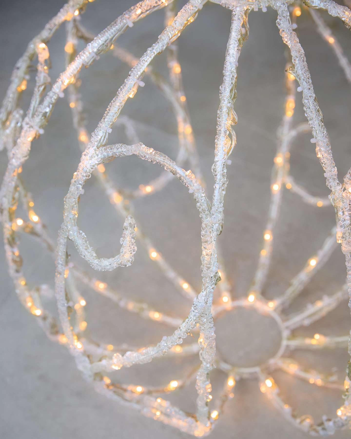 22" Outdoor Lit Swirl Ornament
