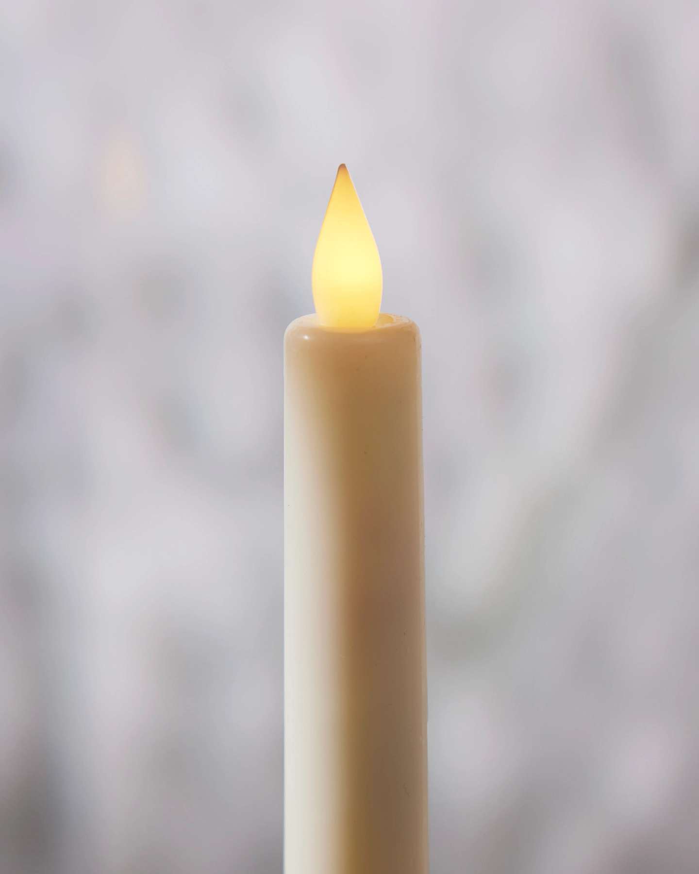 Silver Antiqued Miracle Flame Premium 3D LED Window Candles, Set of 2