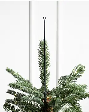 Cimier étoile Pour Sapin De Noël - Vert Olive Avec Strass - 29cm - Décoration Festive Facile à Poser