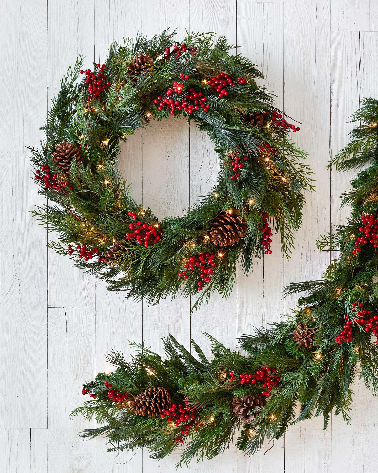 Outdoor Red Berry Pine Foliage by Balsam Hill Lifestyle 15