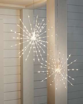 Silver Outdoor Starburst Lights Silver Outdoor Starburst Lights