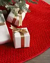 60in Red Plush Braid Tree Skirt by Balsam Hill SSC