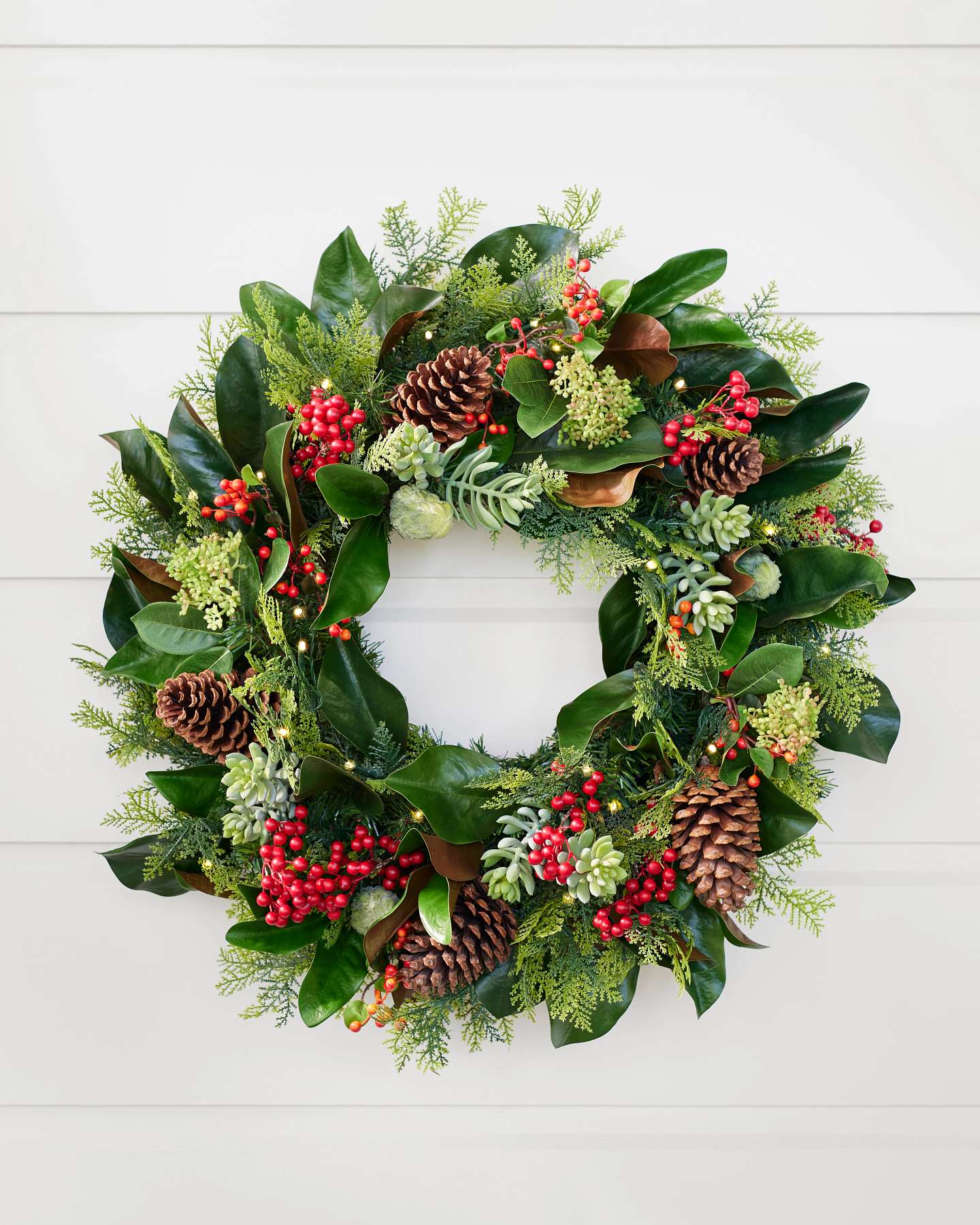 Balsam Hill Outdoor Magnolia Ridge Foliage Christmas Home Decor