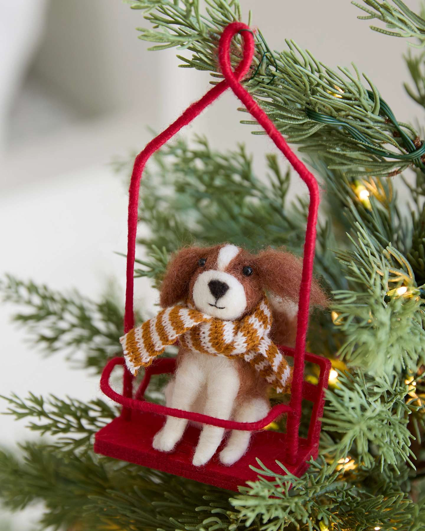 Alpine Adventure Dogs Felt Ornament Set