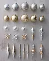 Modern Metallics Ornaments Set of 25 by Balsam Hill