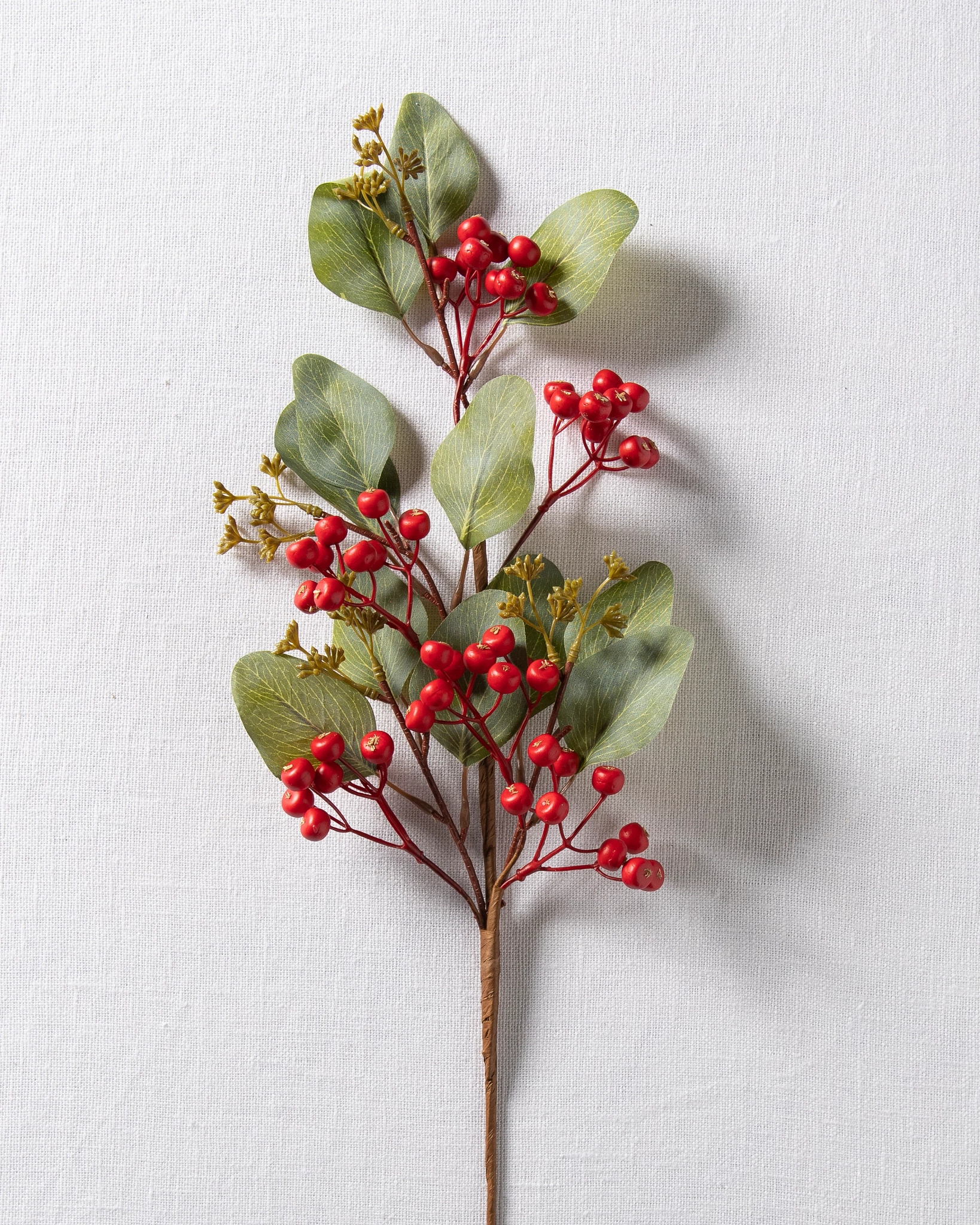 Holly and Red Berry Floral Pick