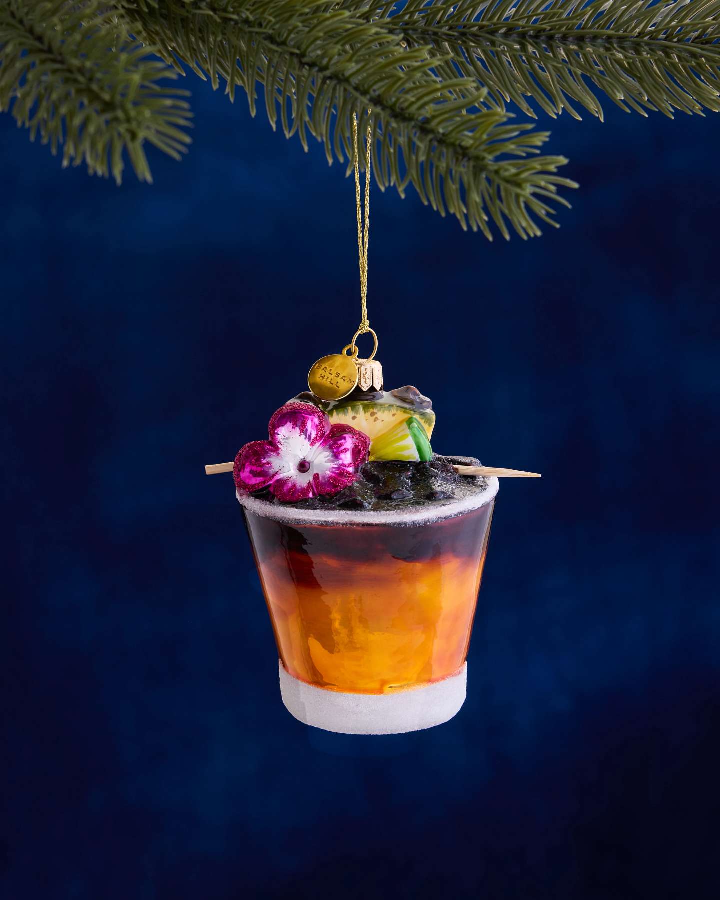 Balsam Hill Studio Mai Tai Cocktail Ornament
