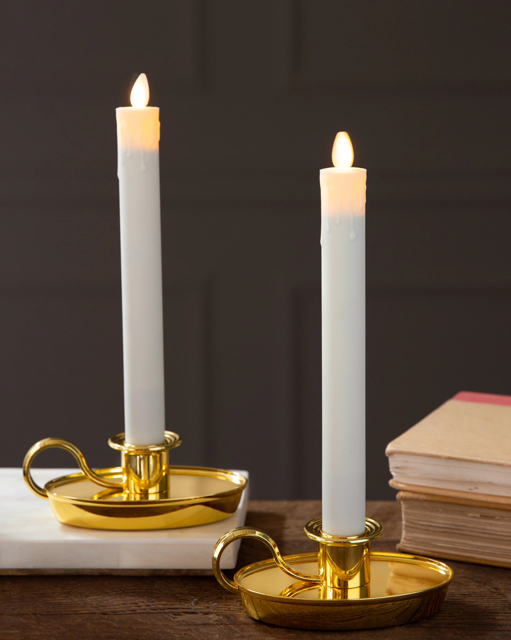 Balsam Hill Miracle Flame Chamberstick Candles