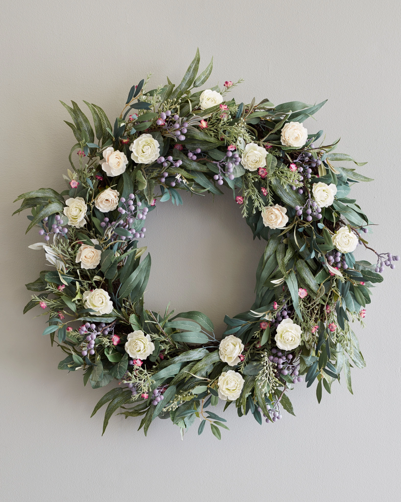 Marseille Meadow Artificial Spring Wreath | Balsam Hill