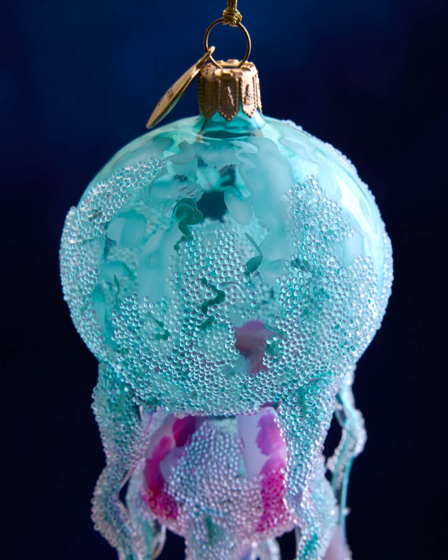Balsam Hill Studio Turquoise Jellyfish Ornament