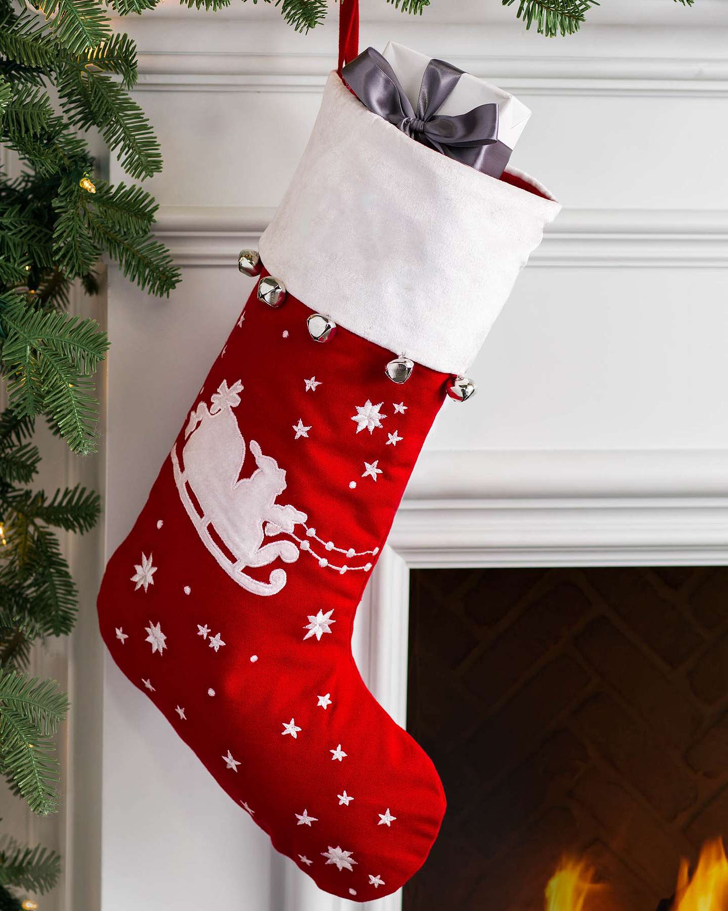 Balsam Hill Santa Sleigh Stocking Product Showcase