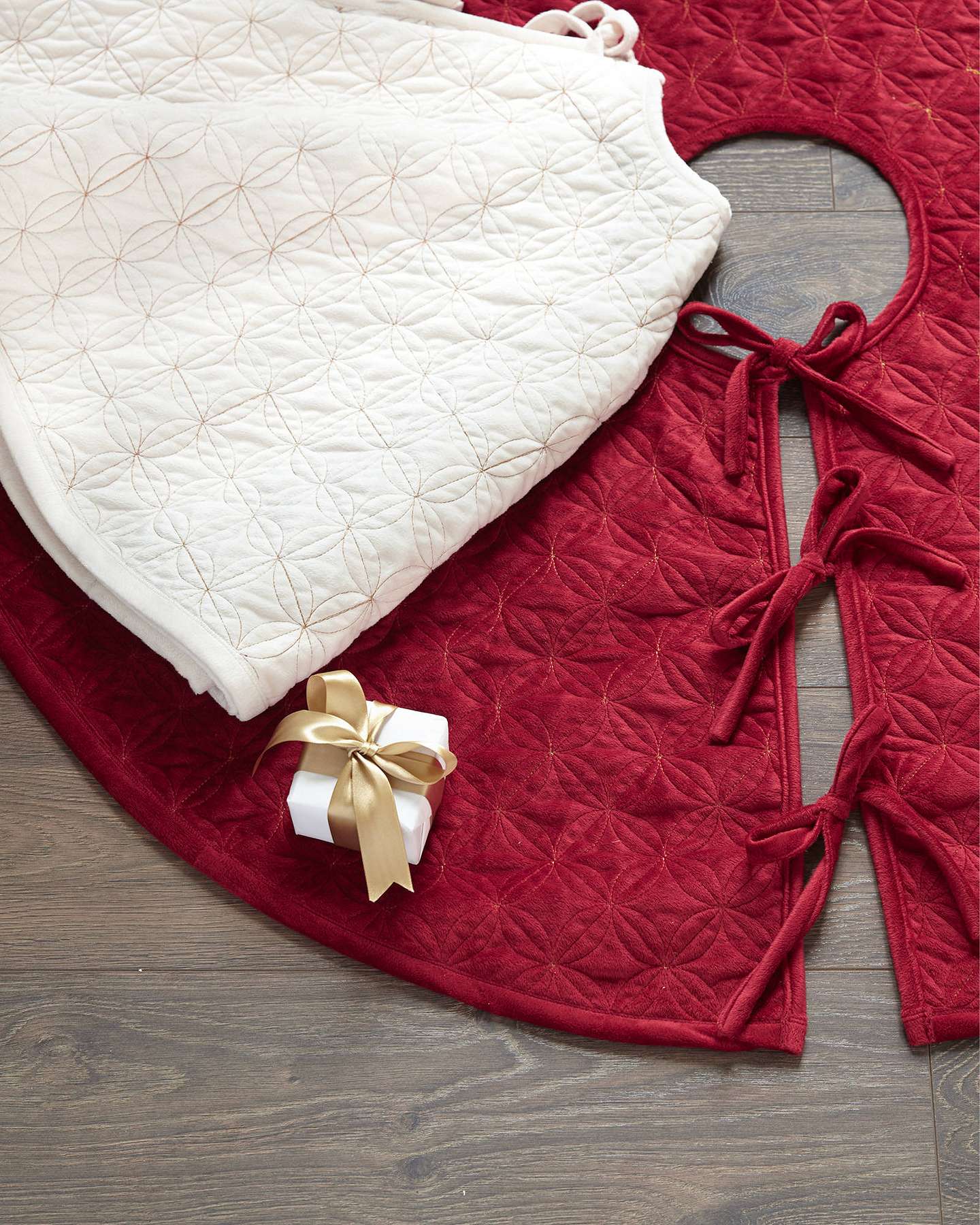Lancaster Quilted Tree Skirt by Balsam Hill Lifestyle 10
